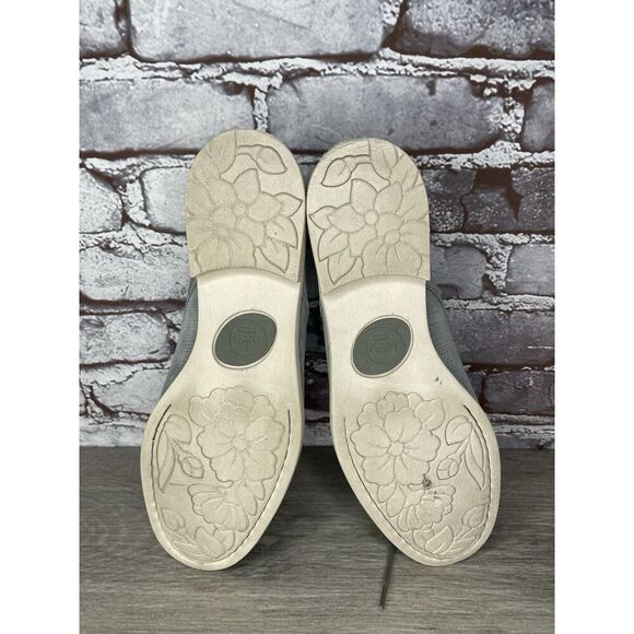 Born Passi Derby Blue Suede Leather Perforated Oxfords Lace Up Shoes Women Sz 9M - Picture 8 of 16